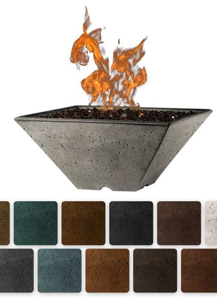 Slick Rock Concrete KRLS Ridgeline Series Square Fire Pit