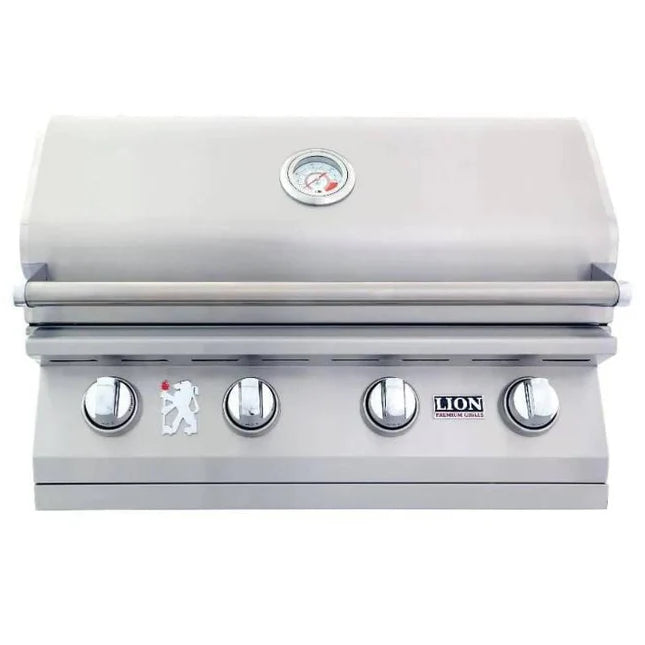 Lion Premium Grills L60000 32-Inch 4-Burner Stainless Steel Built-In Grill