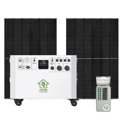 Nature’s Generator Powerhouse Whole Home Generator with Solar Panel and Transfer Switch