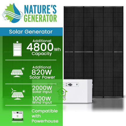 Nature's Generator Powerhouse 7200W Power Pod 4800W