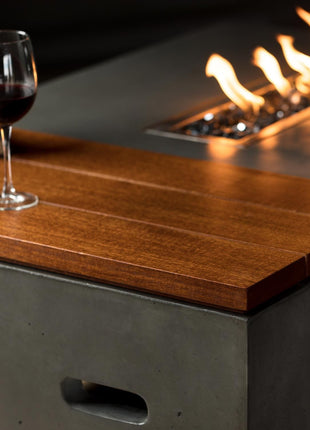 Slick Rock Concrete KOF48 Oasis Series 48-Inch Rectangle Fire Table