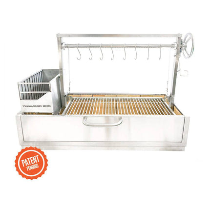 Tagwood BBQ 25SS XL Built-In Santa Maria Argentine Wood Fire & Charcoal Gaucho Grill