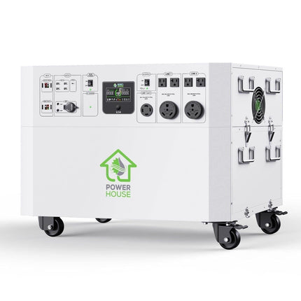 Nature’s Generator Powerhouse Whole Home Generator with Solar Panel and Transfer Switch