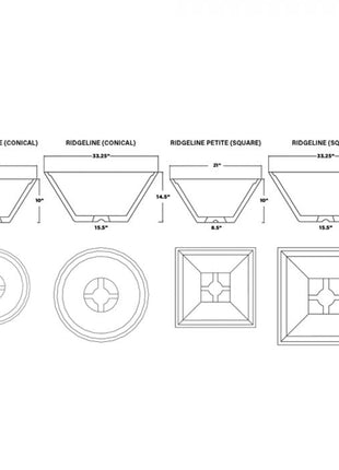 Slick Rock Concrete KRLC Ridgeline Series Round Fire Pit