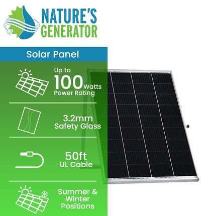 Nature's Generator 100W Polycrystalline Power Panel