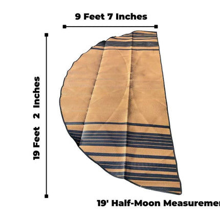 Striped Bell Tent Floor Matting Cover | 20' (6M) Size